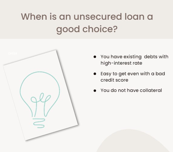 when to take unsecured loans