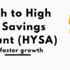high yield savings account (HYSA)
